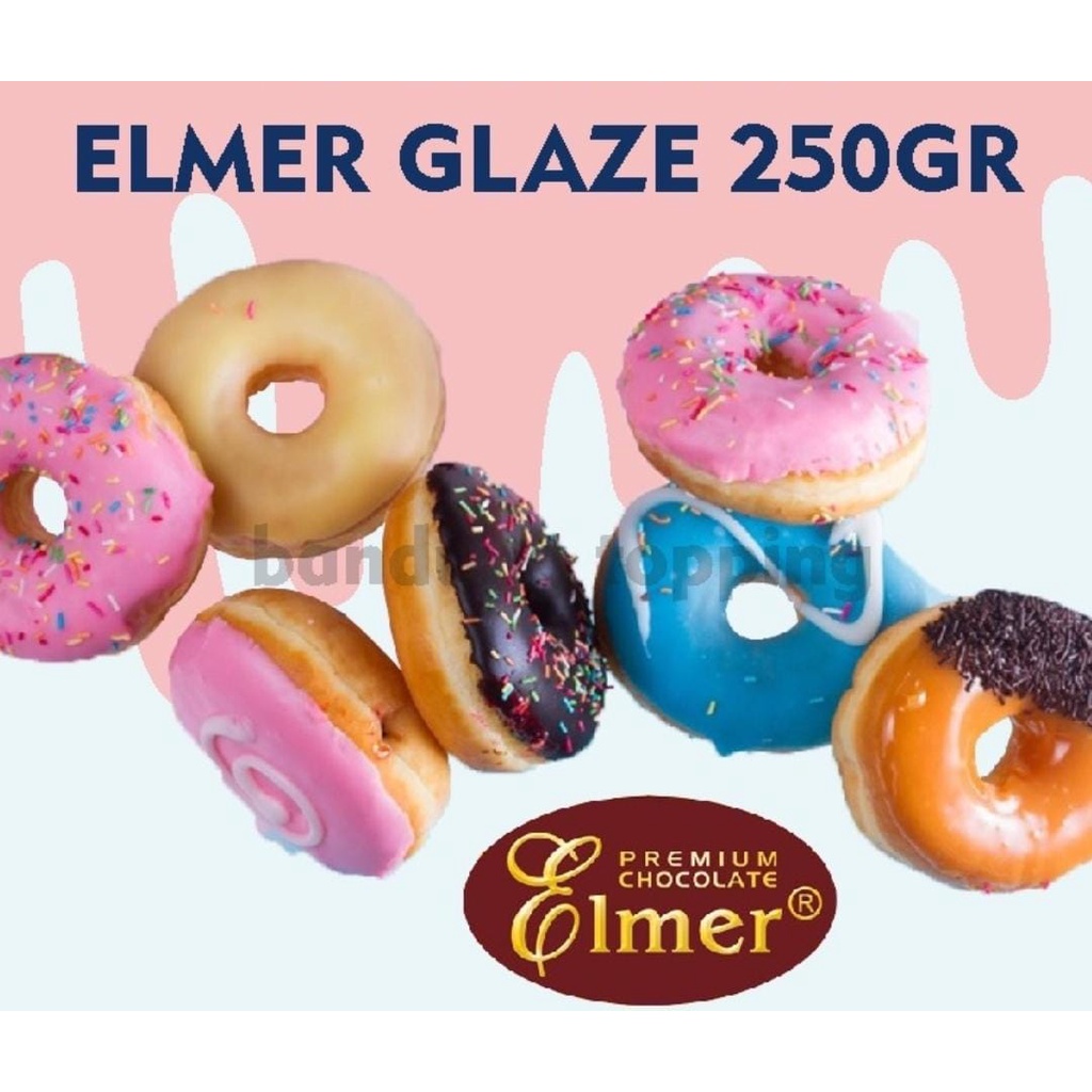 

elmer dip glaze topping donat repack 250gr