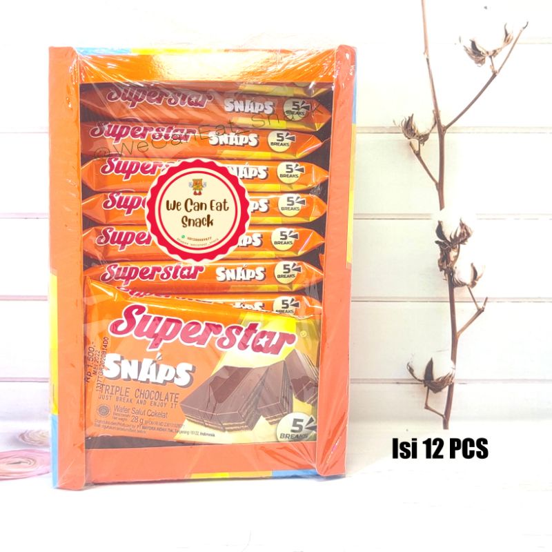 

Wafer Superstar Snap Biskuit Jadul 1 box isi 12x28gr