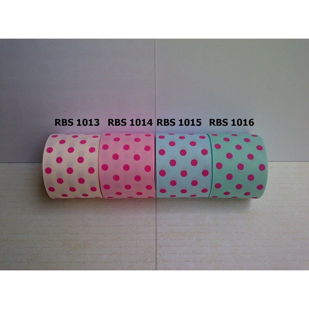 

[10 YARD] PITA GROSGRAIN MOTIF POLKADOT SALE RBS 1013,1014,1015,1016