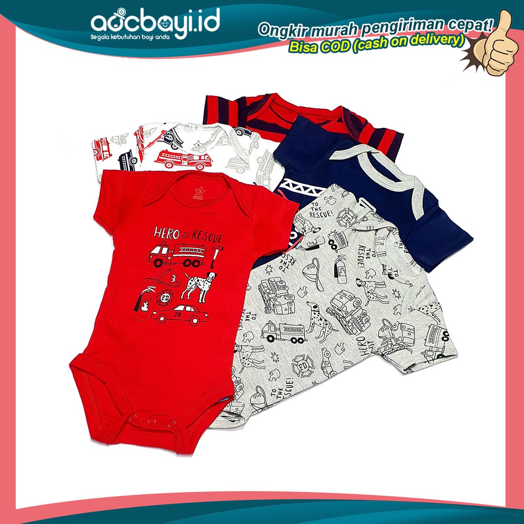 ☀ACCBAYI.ID☀ BJS0001 COD Romper Baju Kodok Jumper Anak Piyama Tidur Pakaian Santai Fashion Korea 1-6M