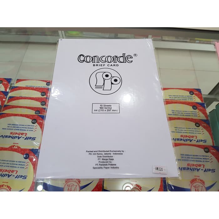 

Promo KERTAS CONCORDE A4 160GR Keren