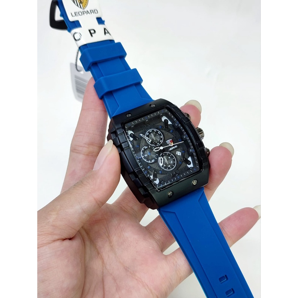 Jam tangan pria original leopard water resist