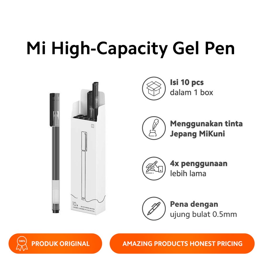

Mi Pen High Capacity Gel Pen Alat Tulis Stationery