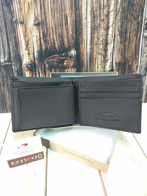 OAKLAND’S- DOMPET PRIA BAHAN PU LEATHER DOMPET KULIT SINTETIS DOMPET PRIA LIPAT DOMPET LOGO