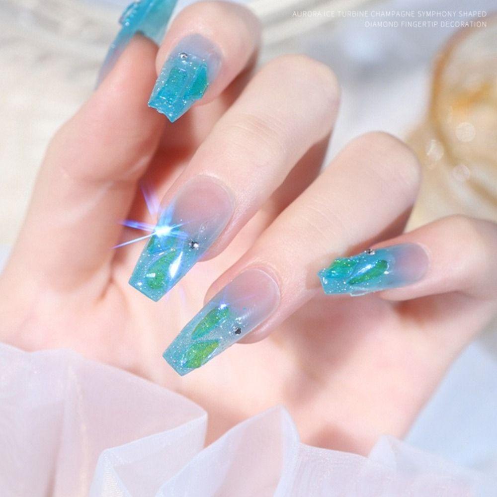 Needway Perhiasan Kuku Korea Berlian Berbentuk Bor Salon Kuku DIY Bahan Bagian Kuku Dekorasi Kuku