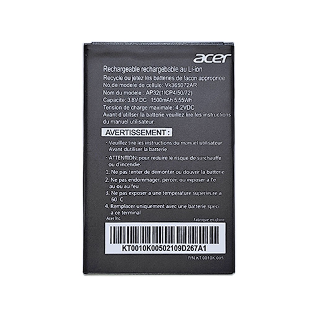 BATTERY BATRE ACER ALL TYPE LIQUID Z2 /LIQUID Z200 / Z160/ Z3 DUO BATRE ACER ORGINAL 99%