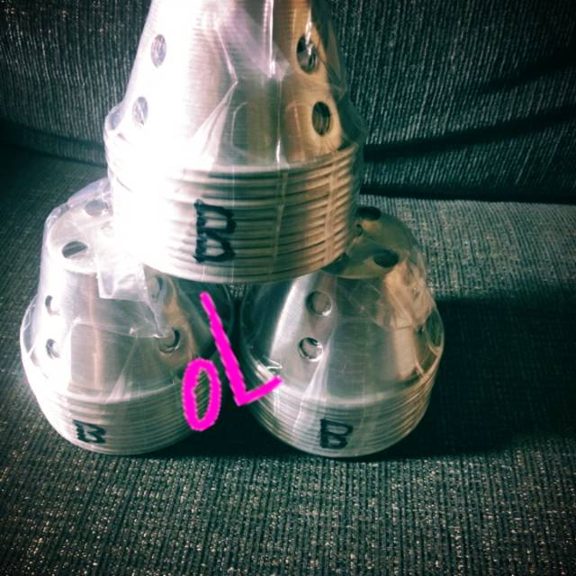 Cetakan kue Bolu kukus aluminium /cetakan bolu kukus B isi 12 pics