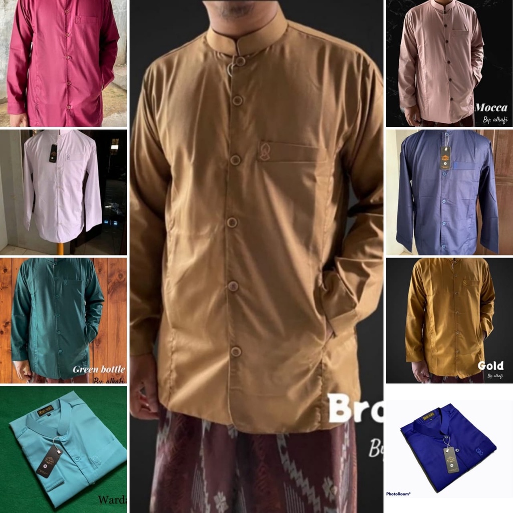 Baju Koko Semi Jas Terompah Al-Mulk Termurah Terlaris Polos