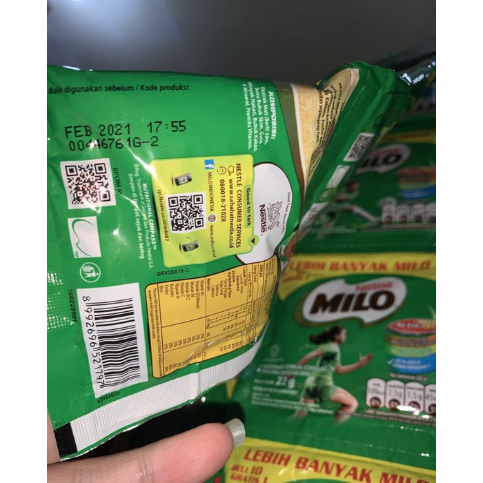 

Ee510 Milo Sachet 22 Gr Renceng Isi 10 Pcs 6Ggddv