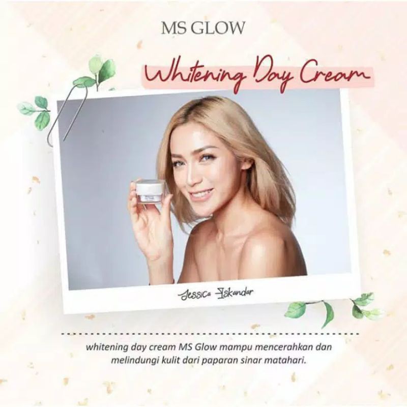 Day Cream Sun Glow Sun White MS Glow Cream Pagi Krim Pagi Ms Glow Spf 30 Whitening Acne Luminous Ultimate Original