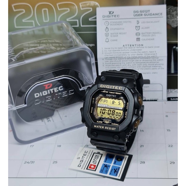 DIGITEC DG 5012 / DG-5012 / DG5012 / DG 2012 Watch Jam Tangan ORIGINAL