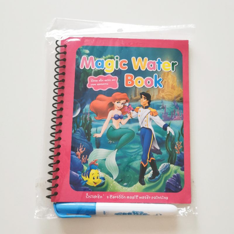Magic Water Book buku gambar air ajaib mainan edukasi anak pulpen baby