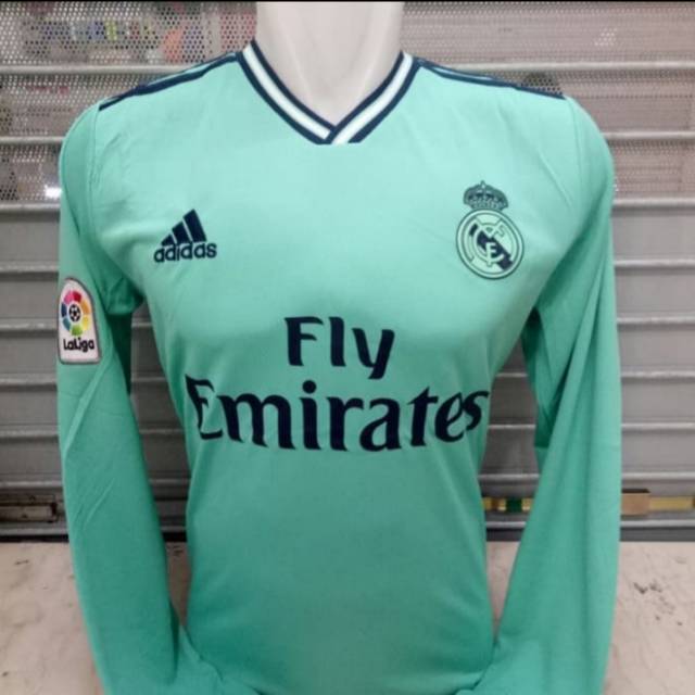 Jersey Bola Real Madrid Long Slevee 3RD New 2019/20 Grade Ori
