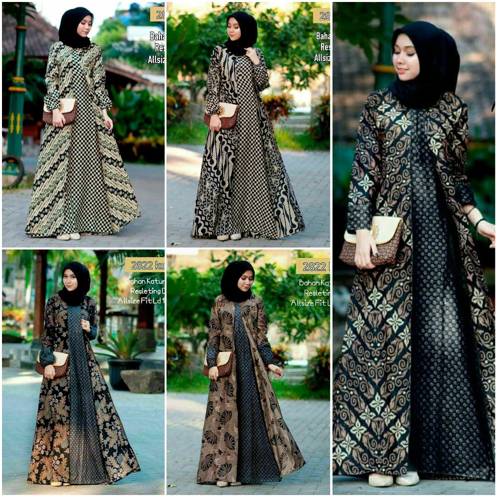 Promo [bayar Ditempat] Gamis Batik Kode Allsize Retsleting Depan Busui Lengan Karet nekGxpBs16m1eo