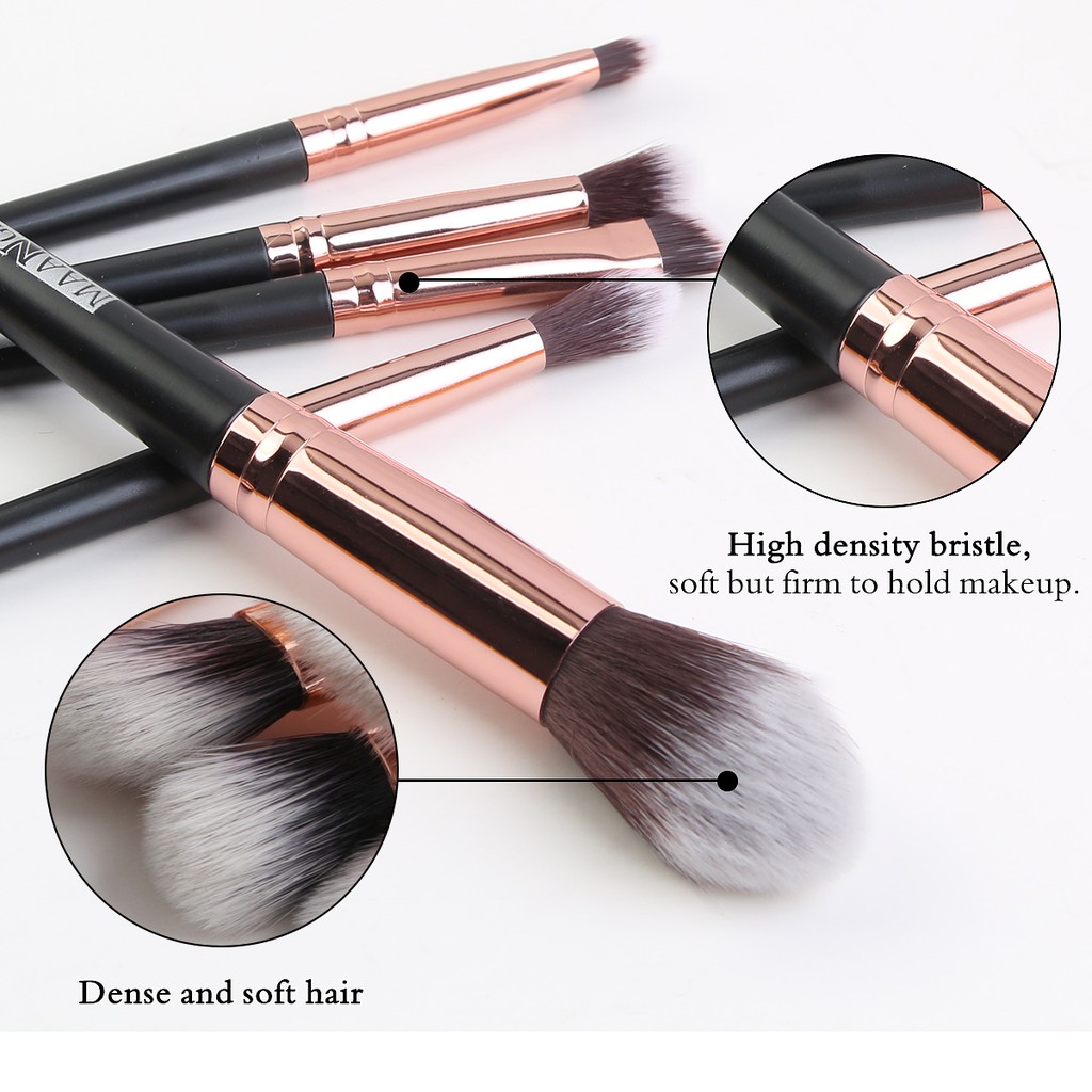 Image of MAANGE Eyeshadow Powder Makeup Brush Set With Bag (13Pcs) #2