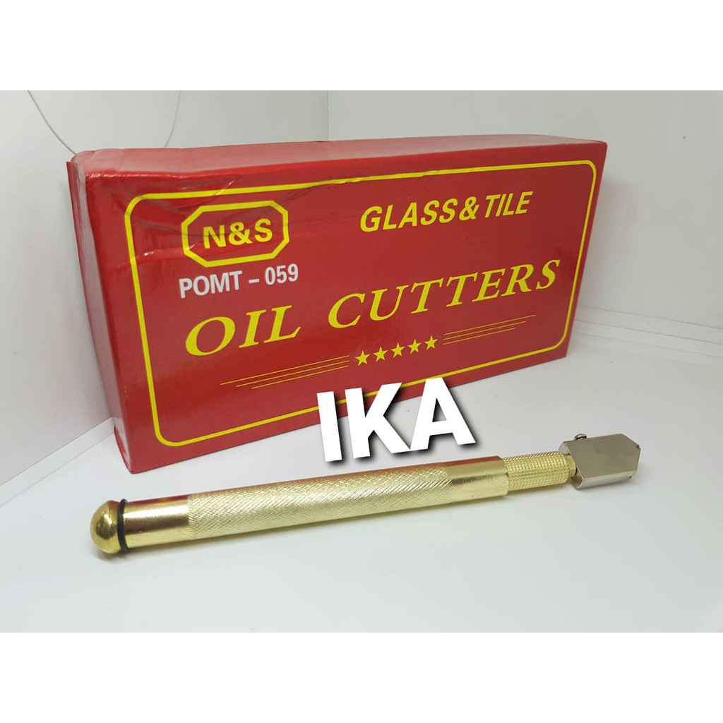 (Promo Termurah) Pisau Potong Kaca Gagang Besi l Oil Cutter l Pemotong Kaca