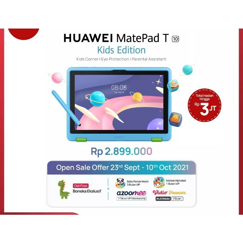 PROMO Huawei Matepad T10 Kids FREE bonus