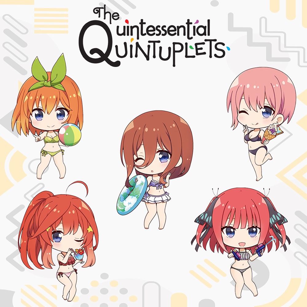 Gantungan Kunci Gotoubun no Hanayome Movie / Keychain 5toubun Miku, Nino, Itsuki