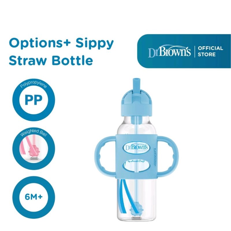 Dr.Brown's Sippy Straw Bottle/Botol Minum Anak