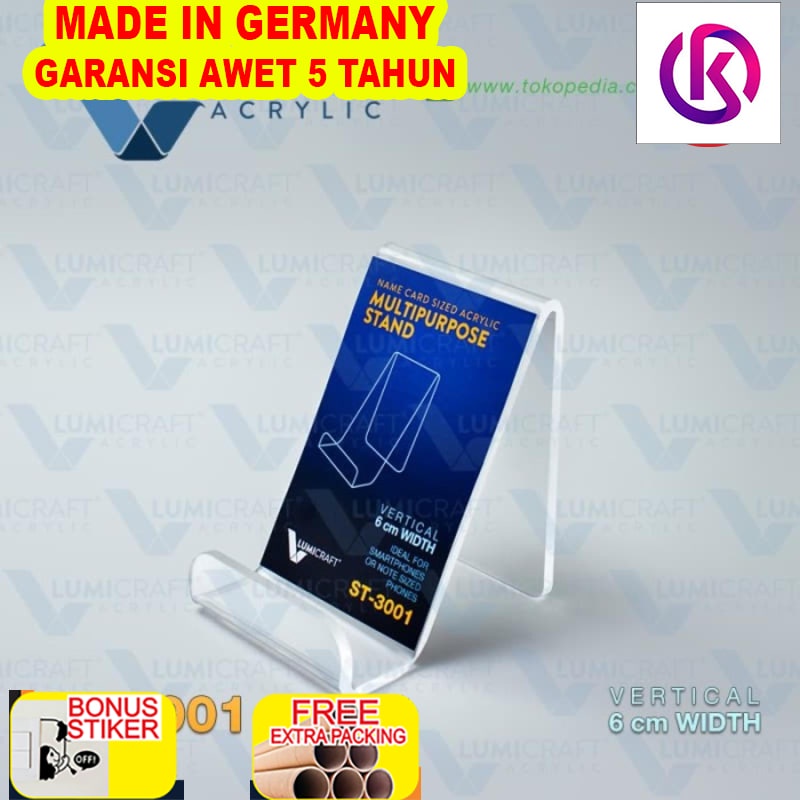 

Terlaris Stand Akrilik Multifungsi / Multipurpose Stand - Vertikal Lebar 6 cm