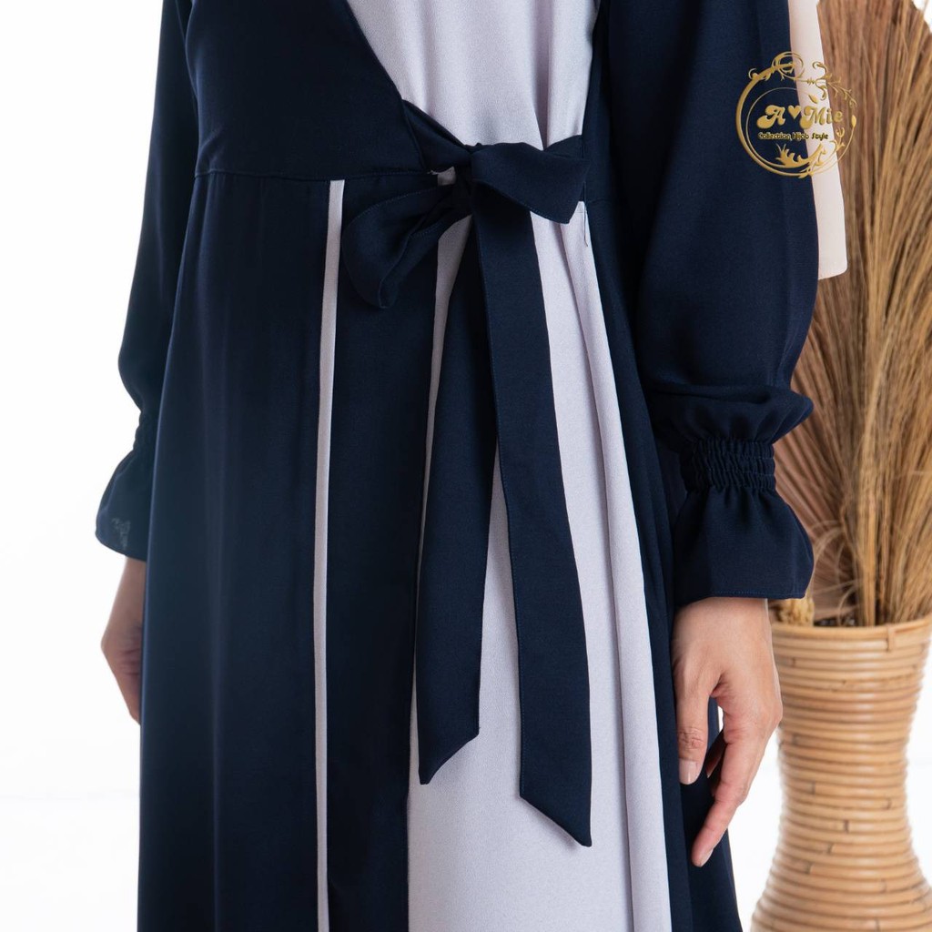 Azuma Dress 3 | Fashion Muslim Baju Gamis Anak Remaja Perempuan Terbaru 2022 | Dress Kondangan OOTD | Busui Friendly | Abaya Simple | Mini Dress Korea | Baju Gamis Jumbo | Baju Kombinasi | Bisa COD | Casual Dress Wanita Muslimah | Outfit Of The Day Baru |-1