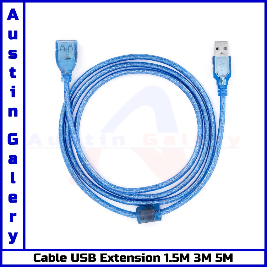 USB Extension USB 2.0 Male TO Female / Kabel USB Ekstensi 1.5M Untuk PC Laptop USB HUB