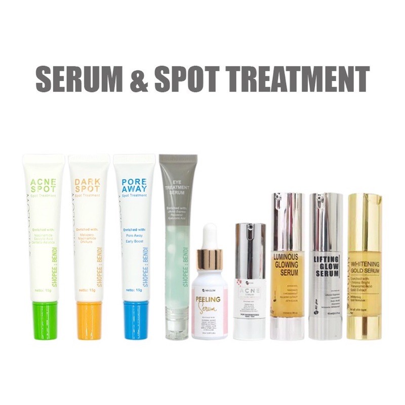 MS GLOW - Serum Luminous / Lifting / Acne /Peeling /Gold /Acne Spot /Pore Away /Dark Spot /Eye Serum