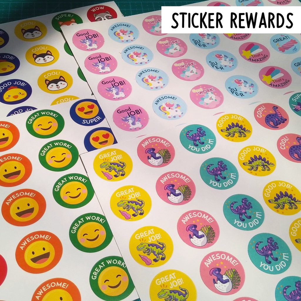 

STICKER REWARD CUTTING / STIKER REWARD UNTUK ANAK FULL COLOR ( 30 PCS )