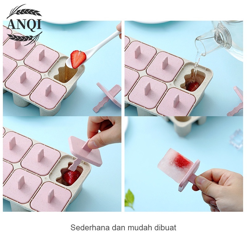 ANQI 1888 Cetakan Es Krim Stik Kotak Mini / Cetakan Ice Cream Stick Jelly VS-98