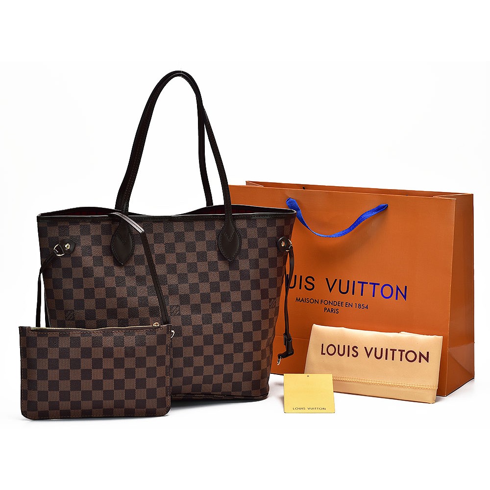 Tas LV Neverfull MM Pouch Damier Ebene AP40995