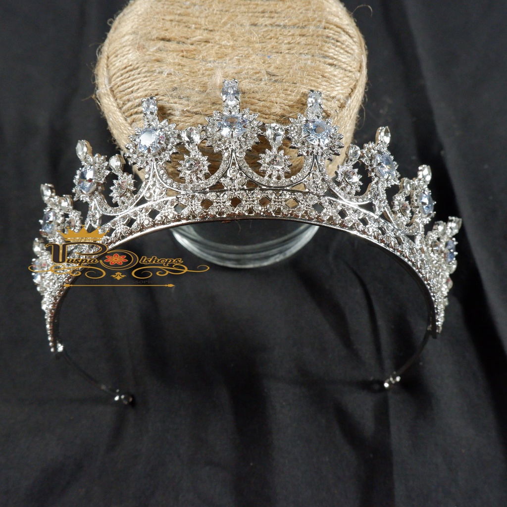 Mahkota  tiara bridal zircon queen premium mahkota pengantin