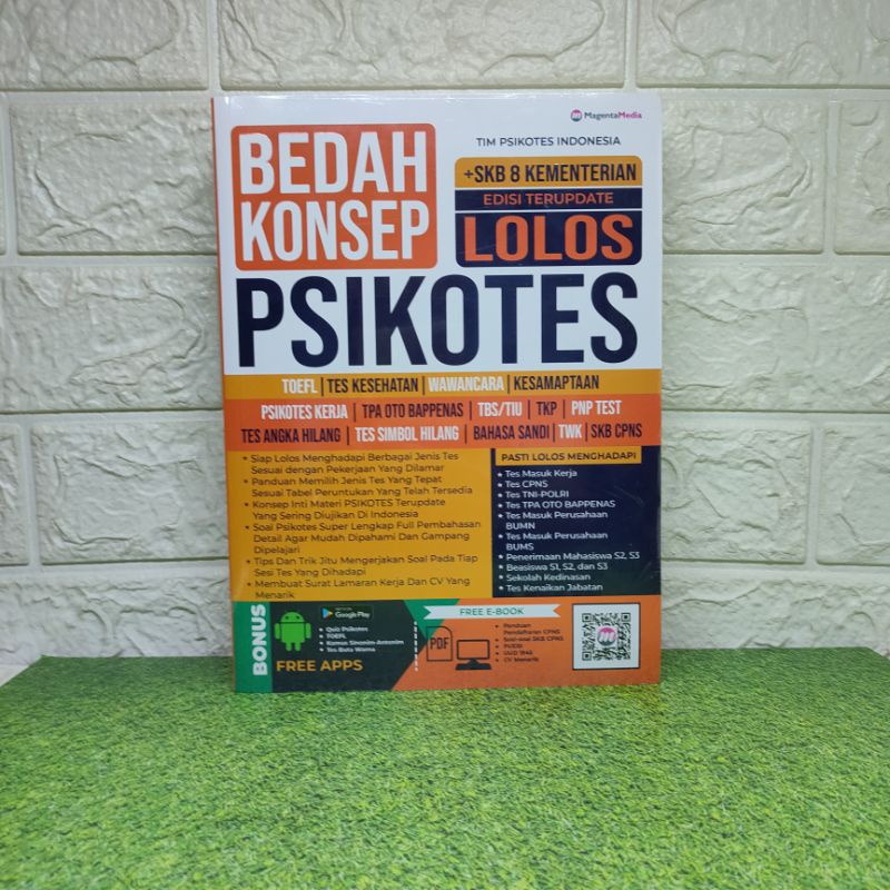 BUKU PSIKOTES BEDAH KONSEP LOLOS TES PSIKOTES CPNS-POLRI-TES KERJA , MAGENTA