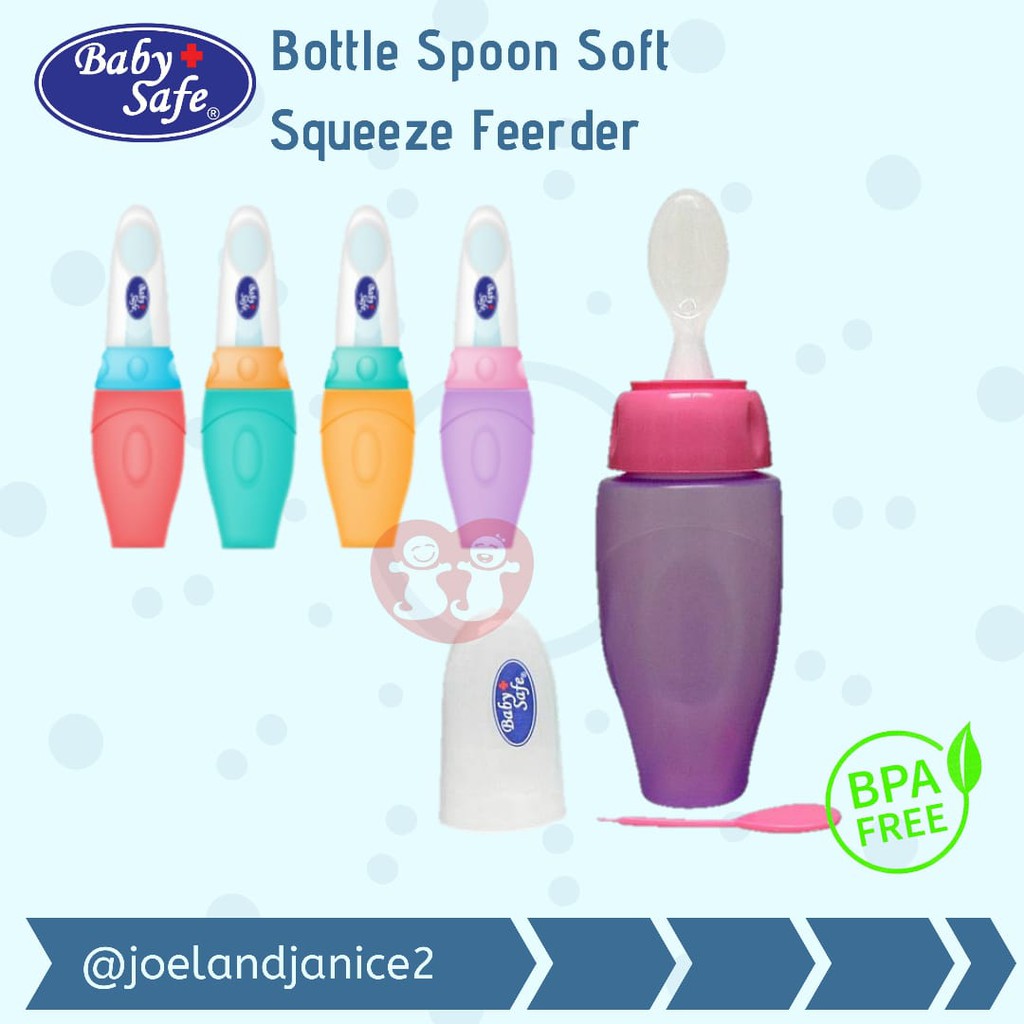 Babysafe Bottle Spoon Soft Squeeze Feeder
