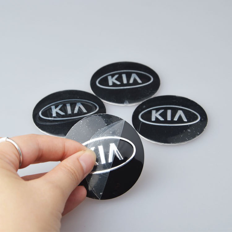 4pcs Stiker Emblem Badge Logo Kia K3 K5 56mm Kepala Singa Untuk Tengah Velg Mobil