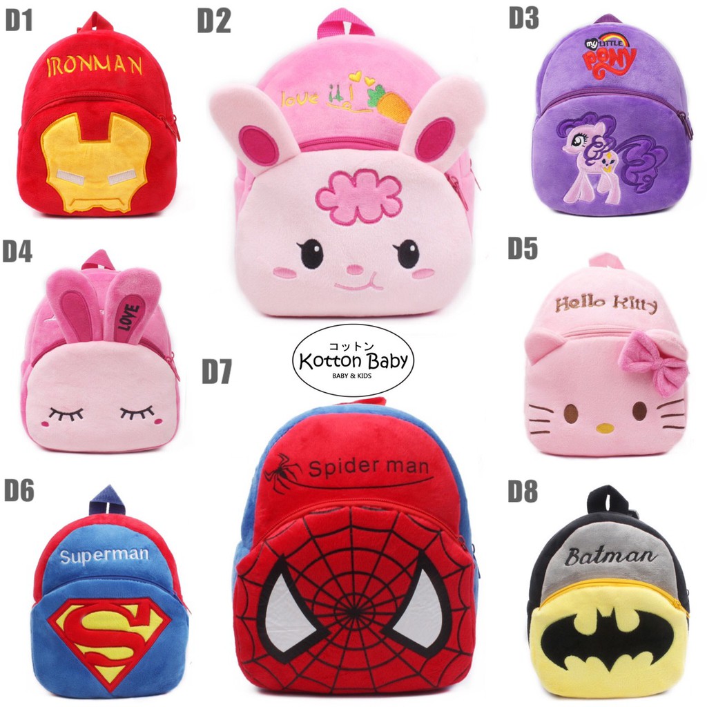 [ sale ] TAS RANSEL ANAK KARAKTER IMPOR | TAS SEKOLAH  LUCU  BACKPACK CATALOG vol.D