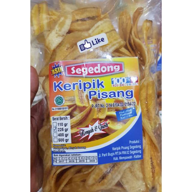 

Keripik Pisang SEGEDONG rasa Asin