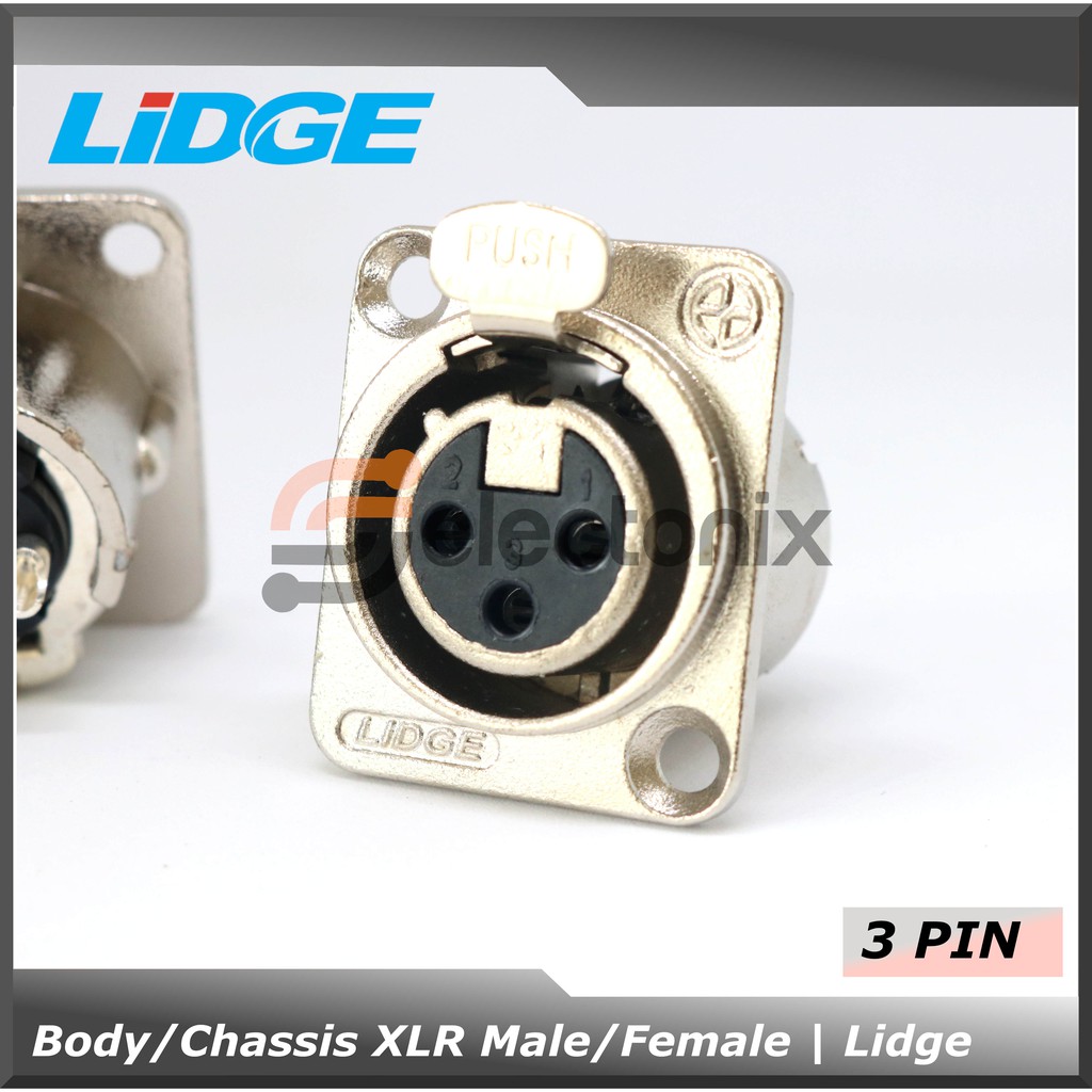 Chassis / Body XLR Female 3 Pin | Lidge