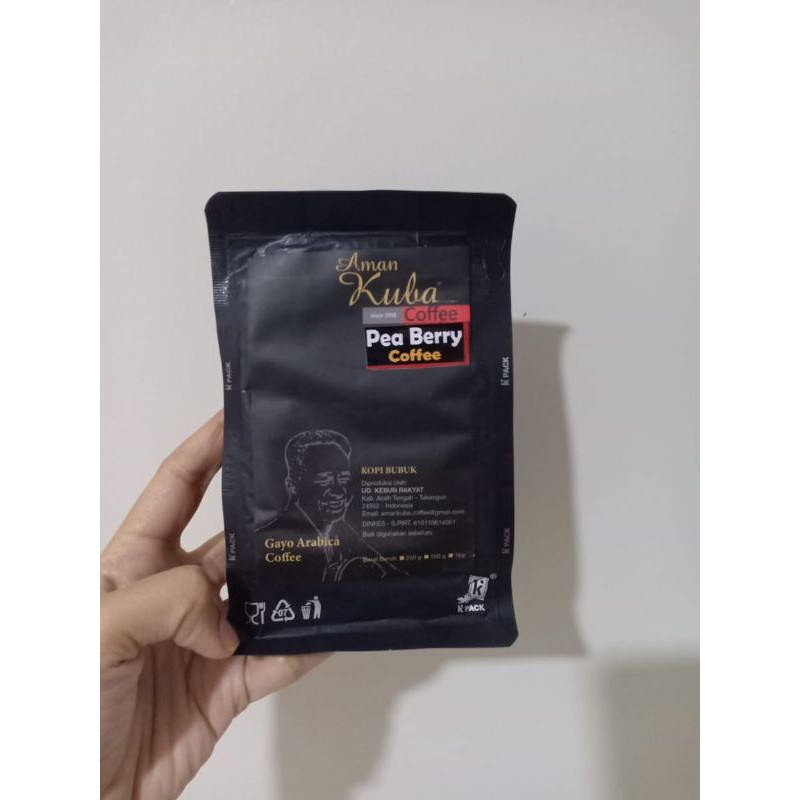 

Aman Kuba Arabica Coffee varian pea berry 100 gr