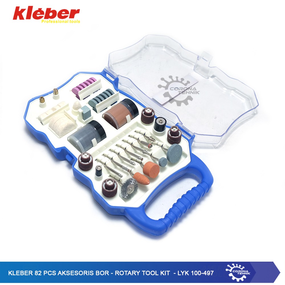 LYK 100-497 - Kleber 82 Pcs Aksesoris Bor - Rotary Tool Kit