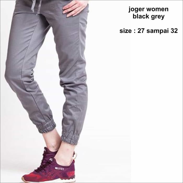 CELANA JOGGER WANITA TANPA STRIPE TERMURAH