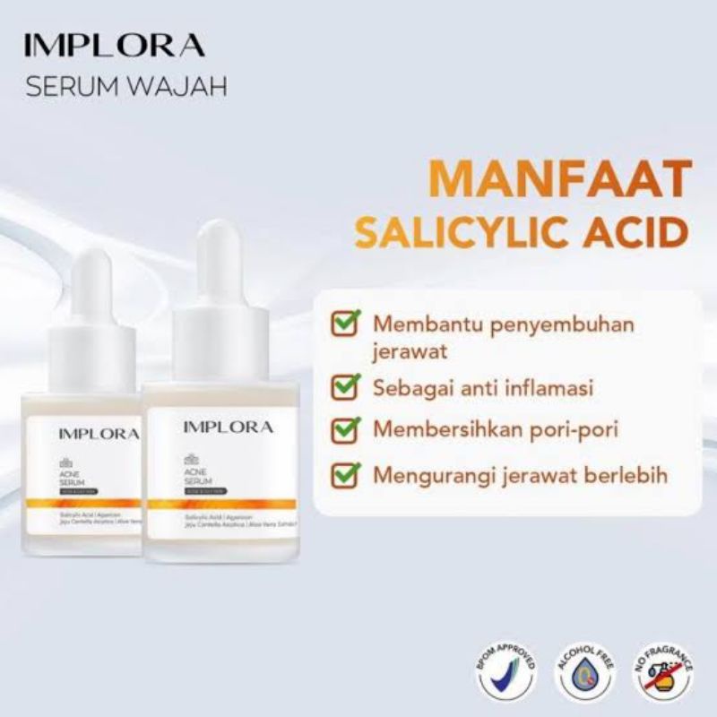 serum implora / serum viral implora murah acne midnight luminous peeling