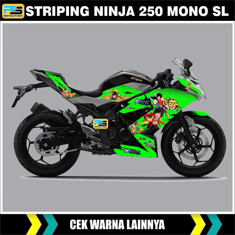 Striping/Sticker Decal Kawasaki Ninja 250 RR Mono Sl/List Body Ninja Mono 250 RR
