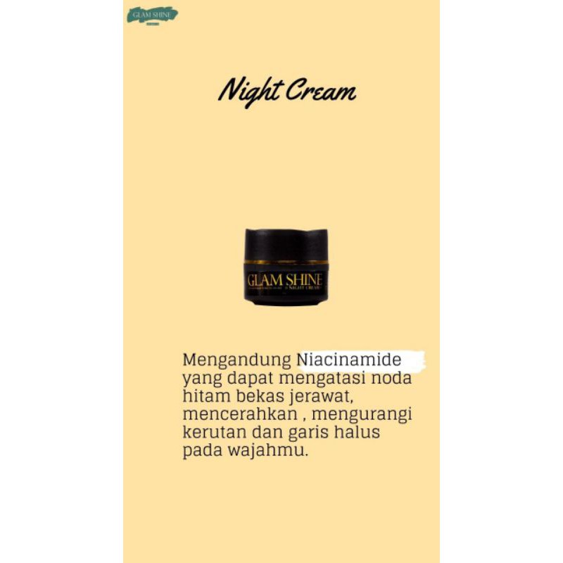 night cream glamshine