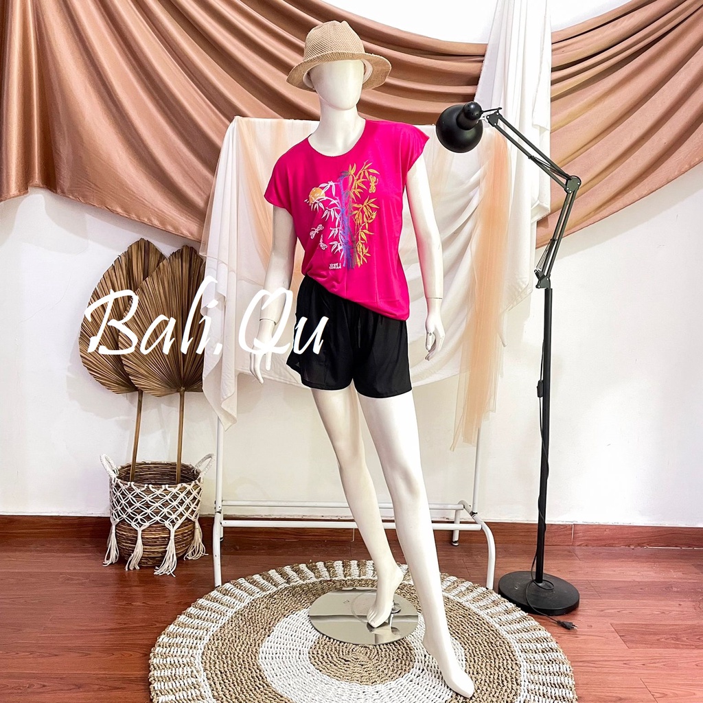 Baju Atasan Kaos Bambu Bali XL Kain Halus-FANTA