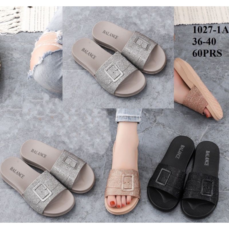 Sandal Fashions Casual Elegant Glitter IMPORT BLC 1027