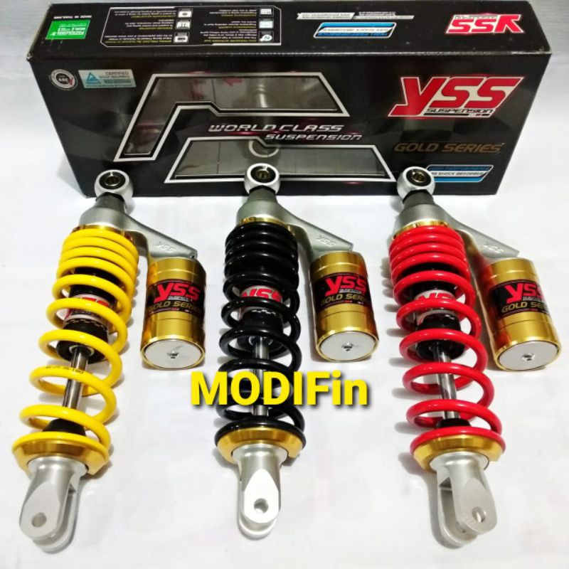 Shock Yss GPlus 300mm Gold Series RED BLACK YELLOW Shock Tabung Atas Original YSS Thailand