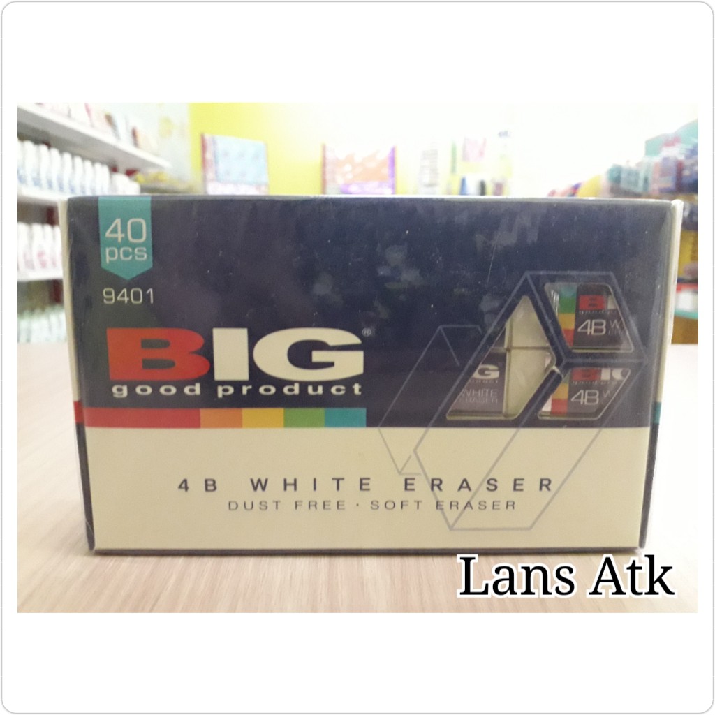 

Penghapus Big 4B White perPak (40pcs) big