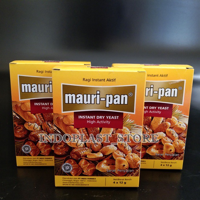 

Mauripan Ragi Kering Instan 4 Sachet x 12g