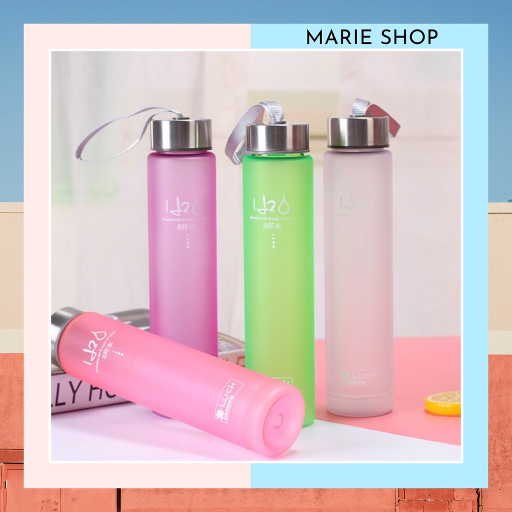 H2O BOTOL MINUM TRANSPARANT UNIK LUCU DEWASA ANAK TRAVELING BOTTLE-2