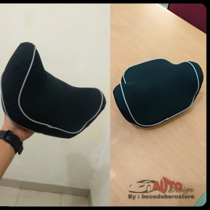 BANTAL MOBIL Headrest Bantal Leher Memory Foam